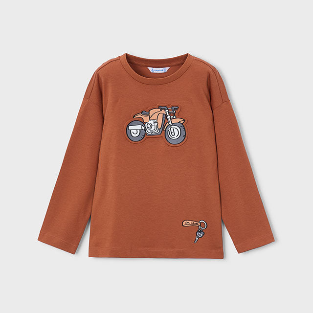 Mayoral Kışlık Erkek Uzun Kol T-shirt Kahverengi