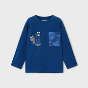 Mayoral Kışlık Erkek Uzun Kol T-shirt Lacivert