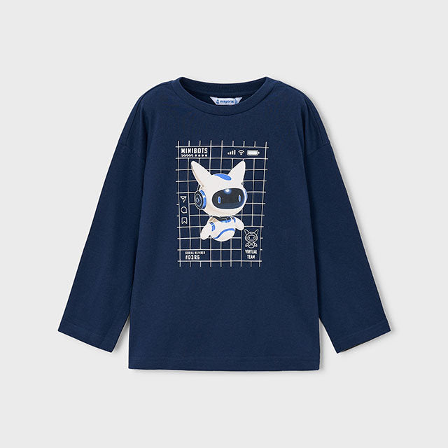 Mayoral Kışlık Erkek Uzun Kol T-shirt Lacivert