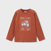 Mayoral Kışlık Erkek Uzun Kol T-shirt Kahverengi
