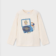 Mayoral Kışlık Erkek Uzun Kol T-shirt Bej
