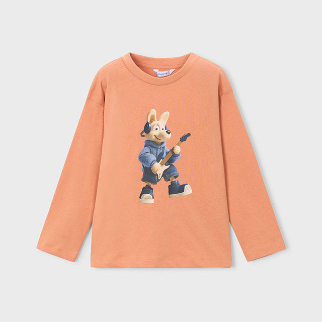 Mayoral Kışlık Erkek Uzun Kol T-shirt Turuncu