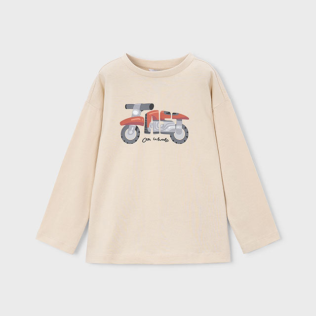 Mayoral Kışlık Erkek Uzun Kol T-shirt İkili Set Kahverengi