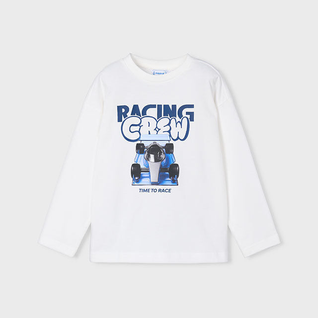 Mayoral Kışlık Erkek Uzun Kol T-shirt Ekru