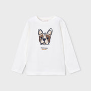 Mayoral Kışlık Erkek Uzun Kol T-shirt Ekru