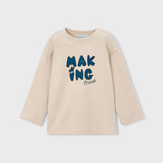 Mayoral Kışlık Erkek Uzun Kol T-shirt Ekru
