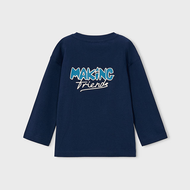 Mayoral Kışlık Erkek Uzun Kol T-shirt Lacivert