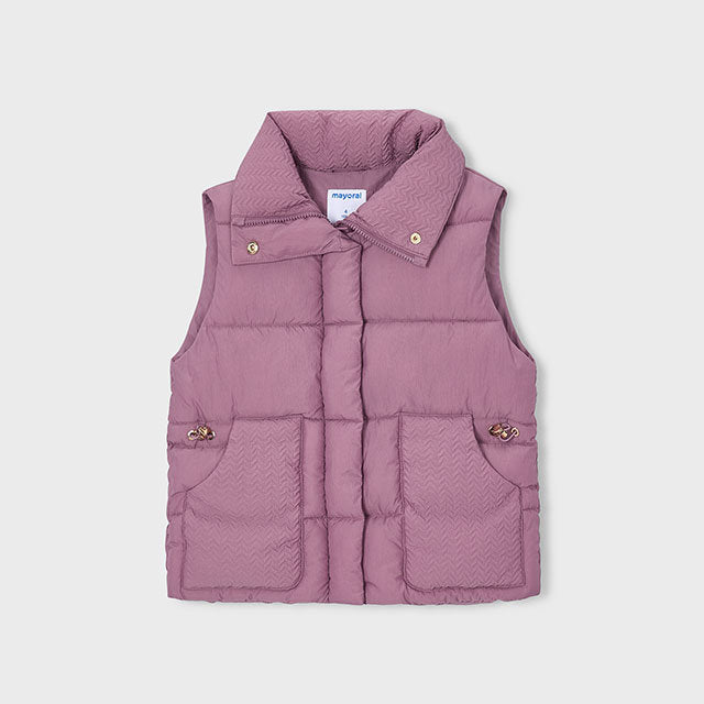 Mayoral Kışlık Kız Dolgulu Anorak Yelek Mor