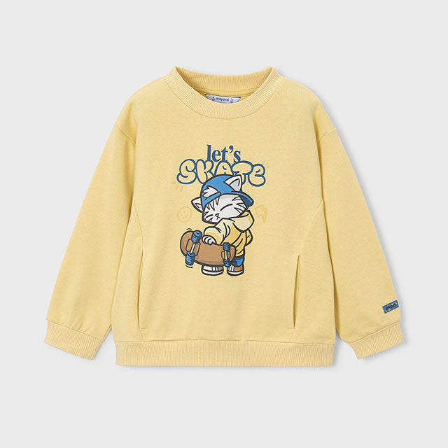 Mayoral Kışlık Erkek Uzun Kol Sweatshirt Sarı
