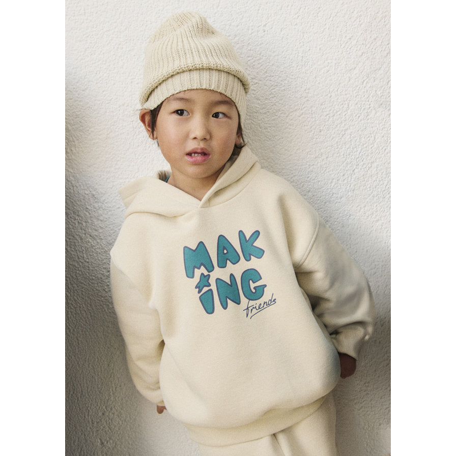 Mayoral Kışlık Erkek Uzun Kol Kapşonlu Sweatshirt Bej