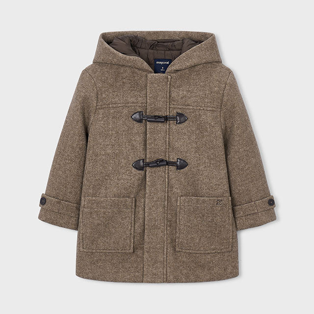Mayoral Kışlık Erkek Trench Style Kapşonlu Mont Kahverengi