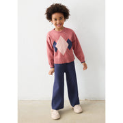 Mayoral Kışlık Kız Örme Sweatshirt Pantolon Set Koyu Pembe