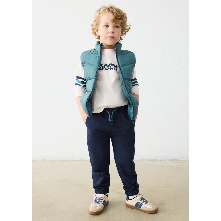 Mayoral Kışlık Erkek Anorak Yelek Sweatshirt Eşofman Set Yeşil