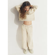 Mayoral Kışlık Kız Sweatshirt Eşofman Set Bej