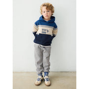 Mayoral Kışlık Erkek Kapşonlu Sweatshirt Eşofman Üçlü Set Lacivert