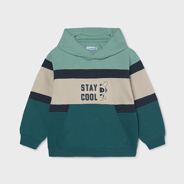 Mayoral Kışlık Erkek Kapşonlu Sweatshirt Eşofman Üçlü Set Yeşil