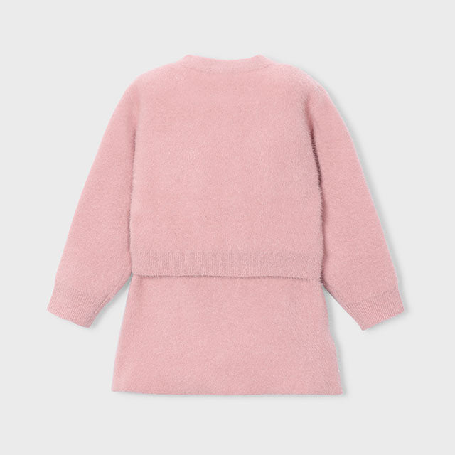 Mayoral Kışlık Kız Bluz Etek Set Pembe