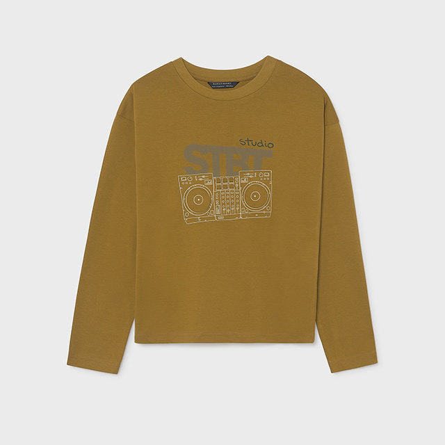 Mayoral Kışlık Erkek Uzun Kol T-shirt Sarı
