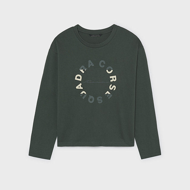 Mayoral Kışlık Erkek Uzun Kol T-shirt Yeşil