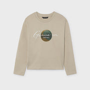Mayoral Kışlık Erkek Uzun Kol T-shirt Bej
