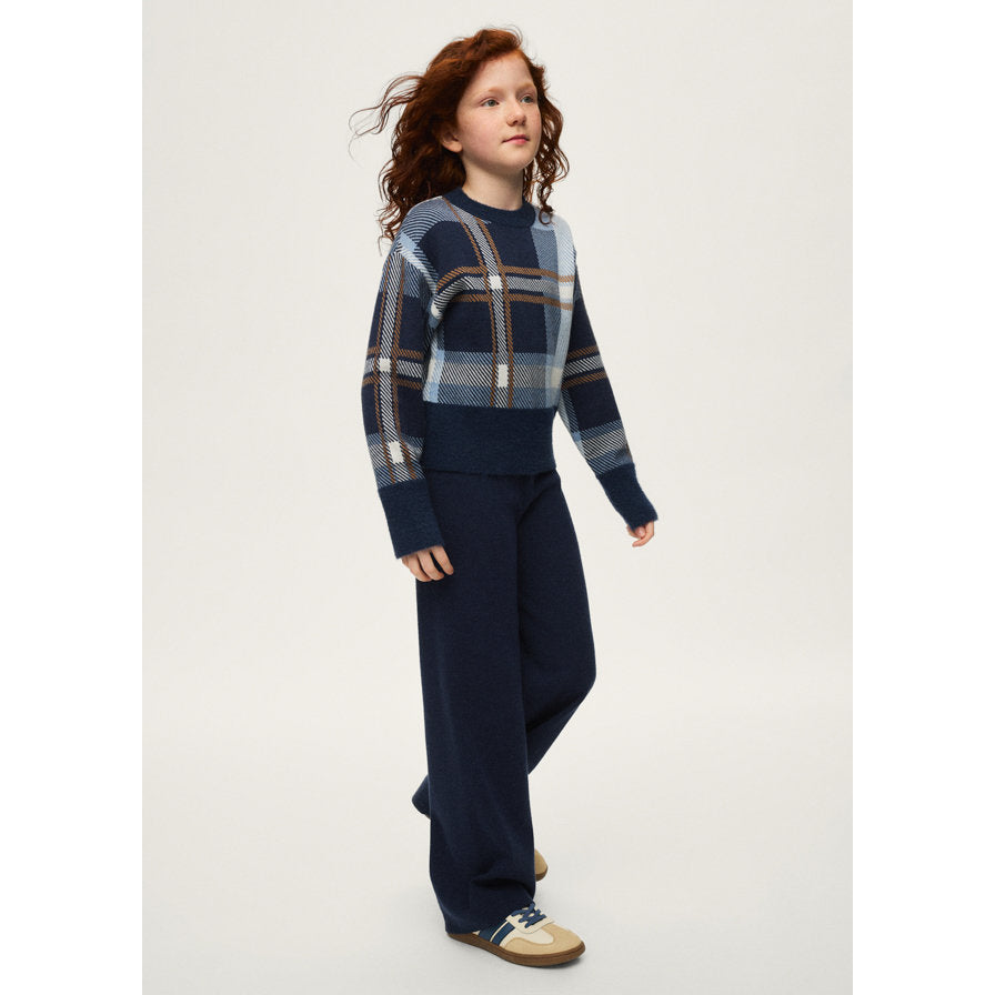 Mayoral Kışlık Kız Örme Sweatshirt Pantolon Set Lacivert