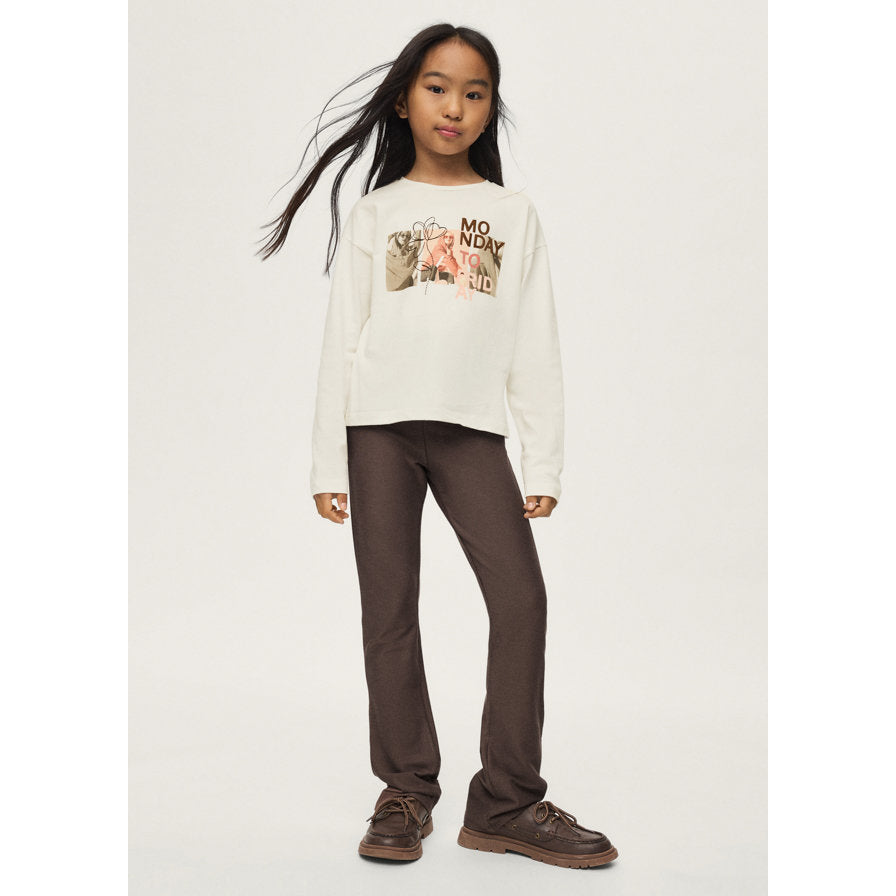 Mayoral Kışlık Kız Sweatshirt Pantolon Set Kahverengi