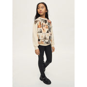 Mayoral Kışlık Kız Sweatshirt Tayt Pantolon Set Siyah
