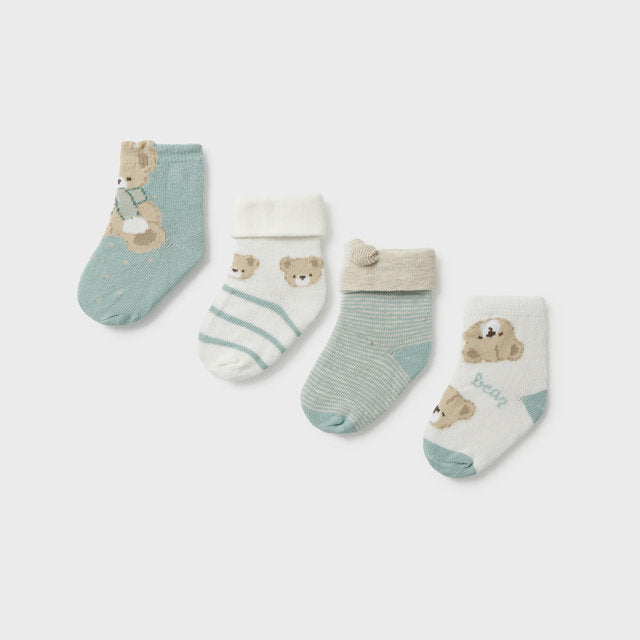 Mayoral Kışlık Bebek Çorap 4'lü Set Yeşil