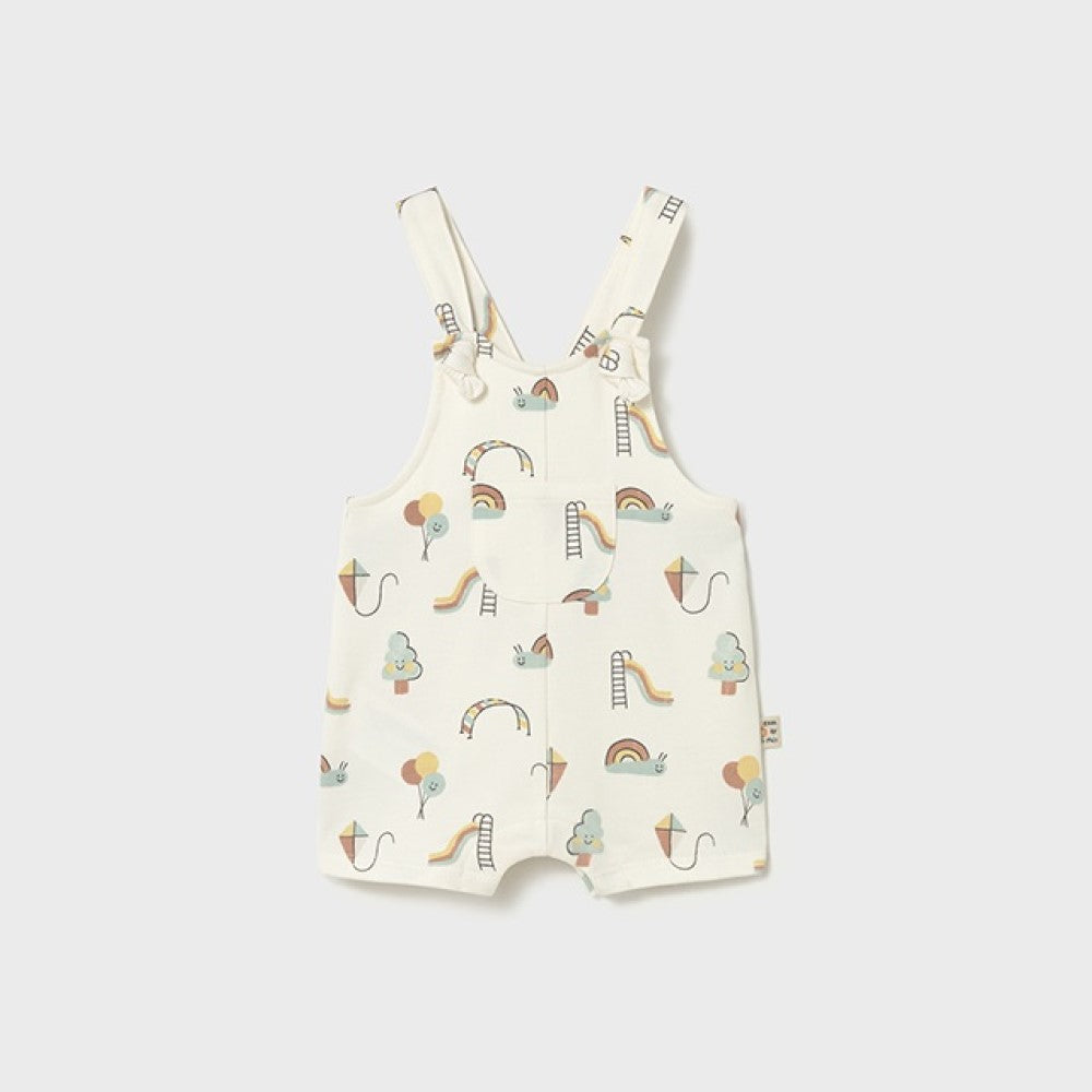 Mayoral Yazlık Bebek Kısa Salopet Tulum Ekru