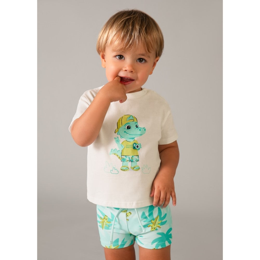 Mayoral Yazlık Erkek Bebek T-shit Mayo 2'li Set Mavi