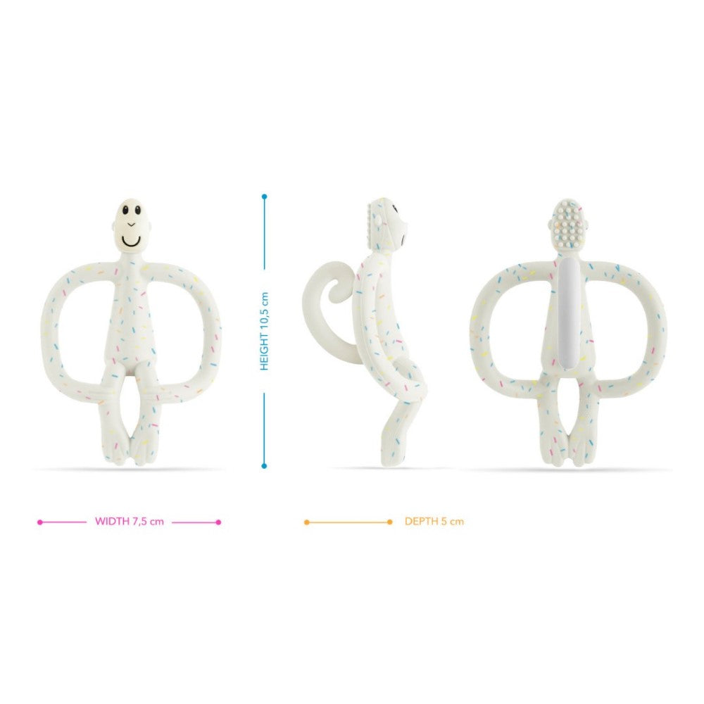 Matchstick Monkey Silikon Diş Kaşıyıcı Konfeti