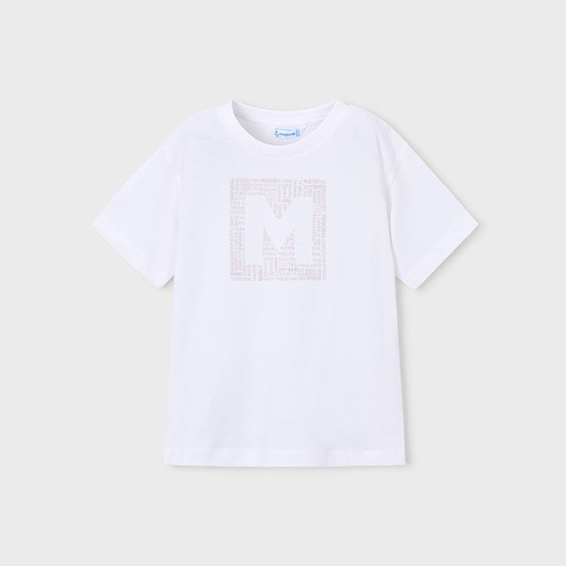 Mayoral Yazlık Erkek Kısa Kol T-shirt Beyaz