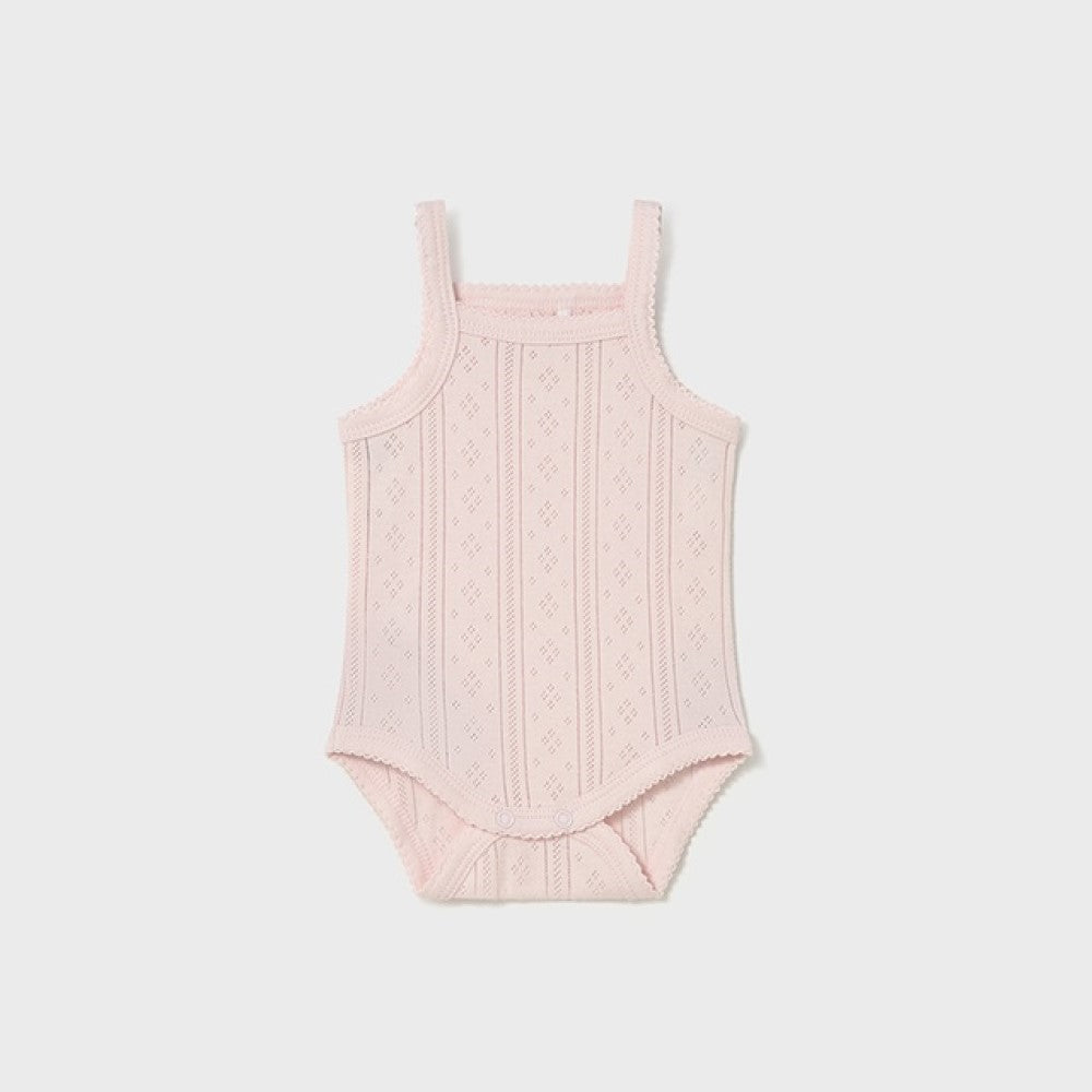 Mayoral Yazlık Kız Bebek Kolsuz Body Pembe