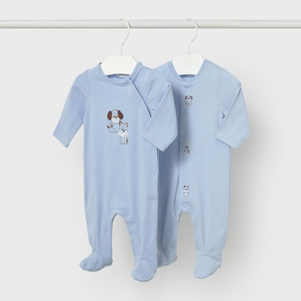 Mayoral Yazlık Erkek Bebek Uzun Tulum 2'li Set Mavi