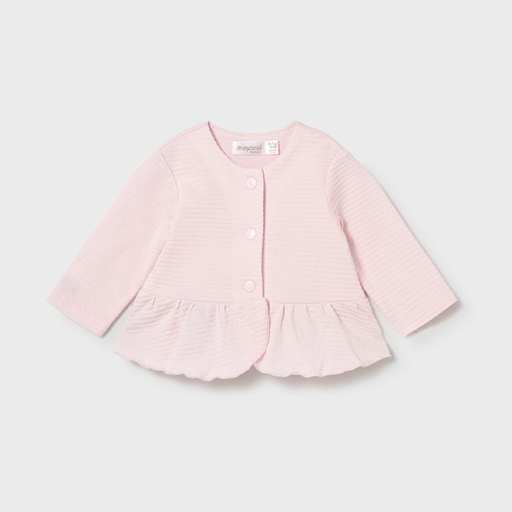 Mayoral Yazlık Kız Bebek Bluz Tayt Ceket 3'lü Set Pembe