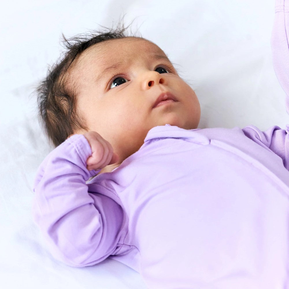 Bebesense Bambu Ayaklı Tulum Mor