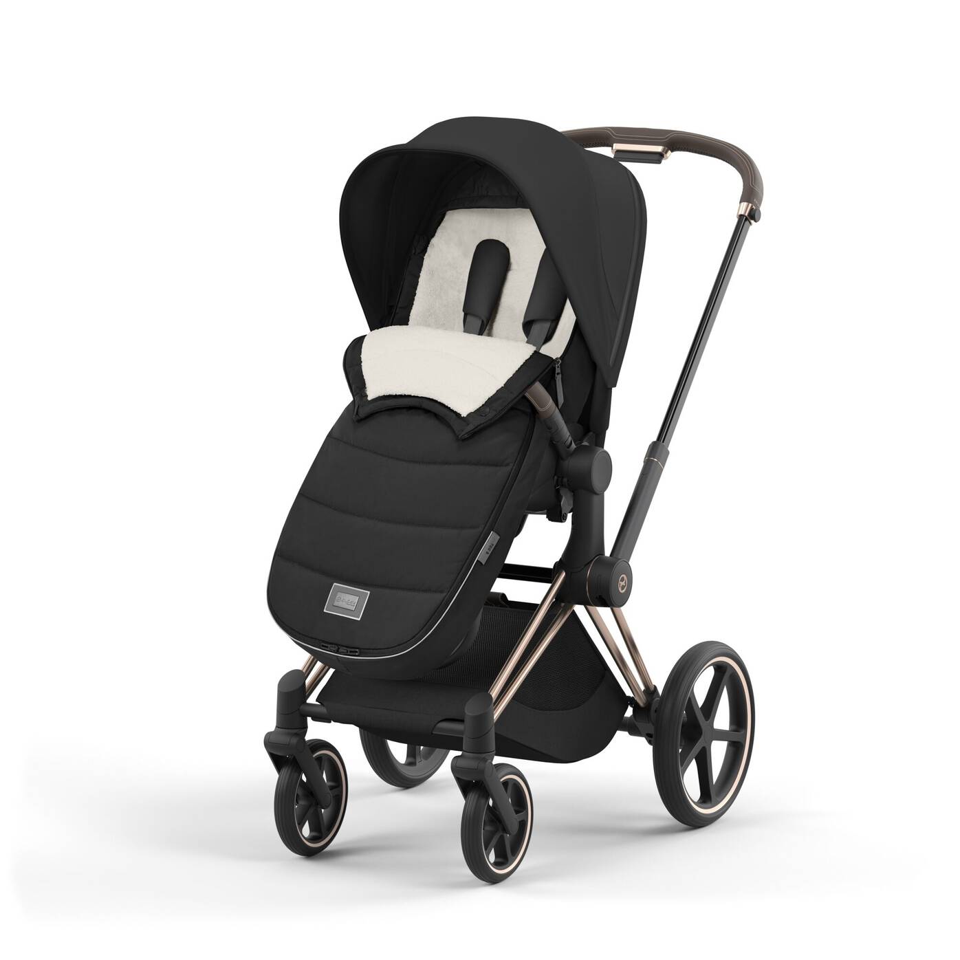 Cybex Bebek Arabası Ayak Tulumu Platinum Sephia Black 2025 Ekim 3. Hafta Teslim