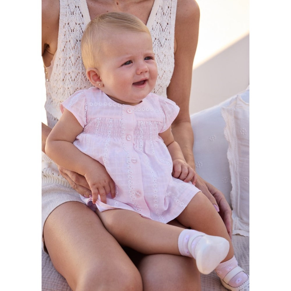 Mayoral Yazlık Kız Bebek Elbise Pembe
