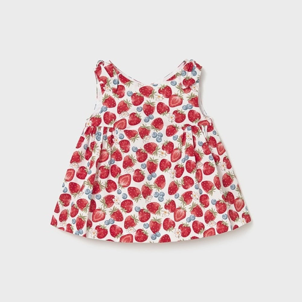 Mayoral Yazlık Kız Bebek Elbise Kırmızı