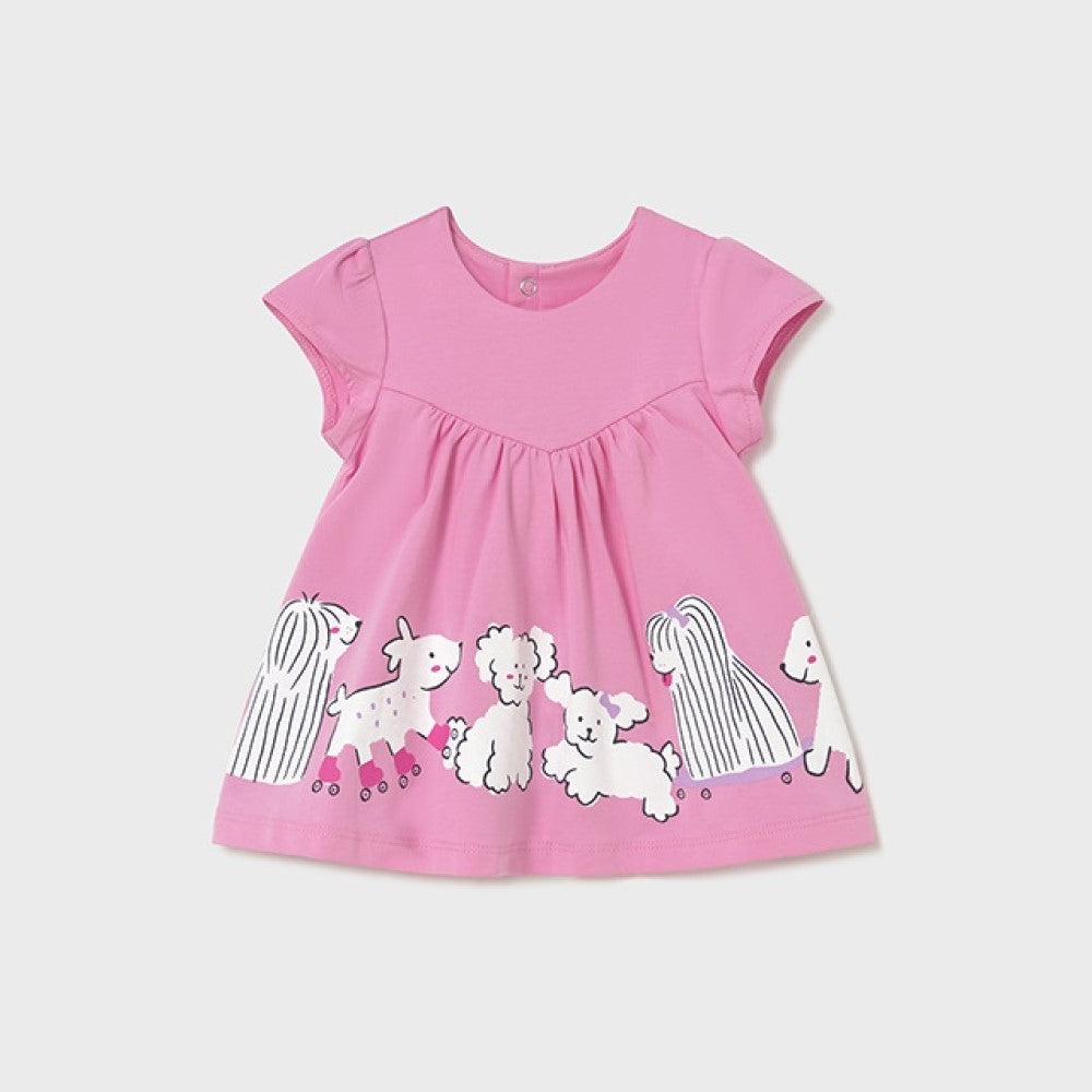 Mayoral Yazlık Kız Bebek Elbise Pembe