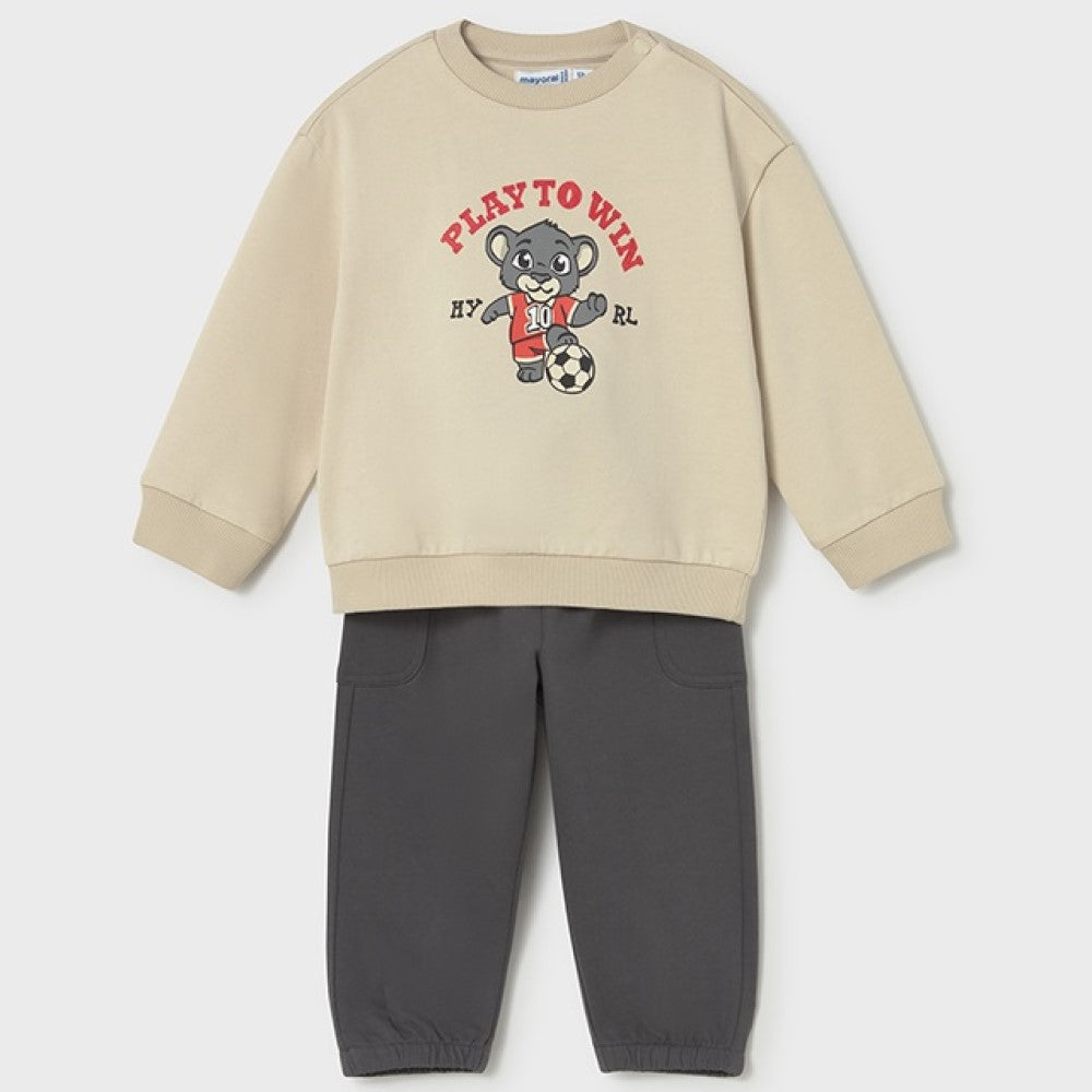Mayoral Yazlık Erkek Bebek Sweatshirt Eşofman 2'li Set Siyah