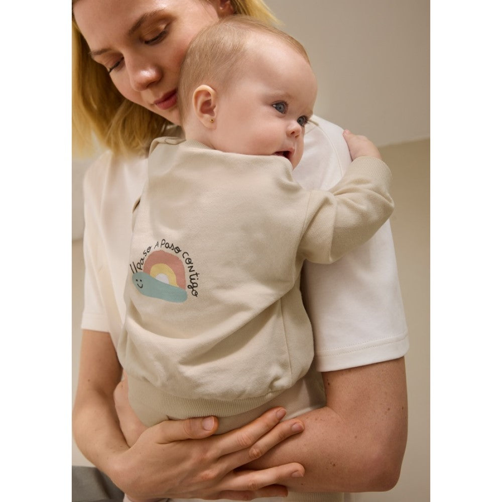 Mayoral Yazlık Bebek Sweatshirt Eşofman 2'li Set Bej