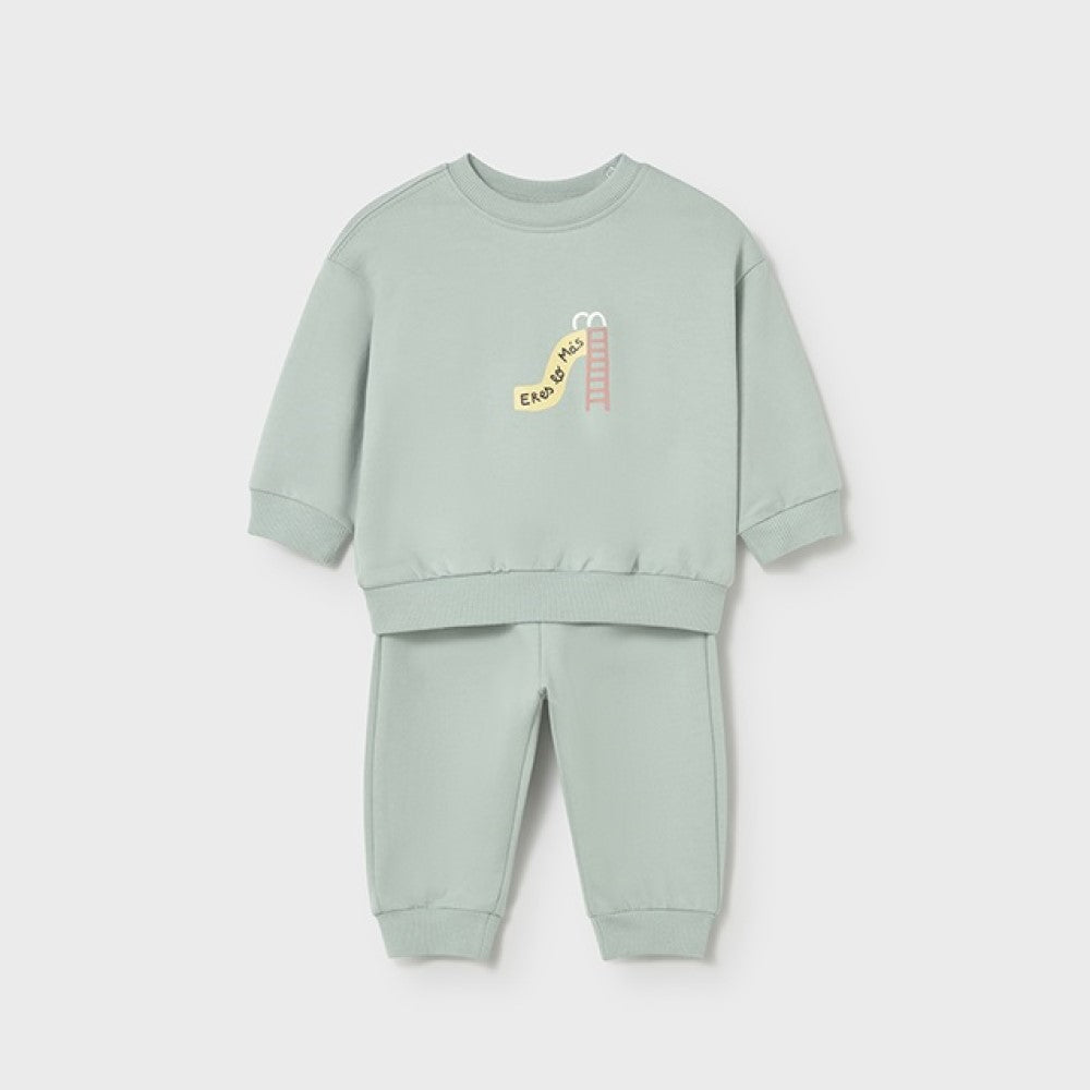 Mayoral Yazlık Bebek Sweatshirt Eşofman 2'li Set Yeşil