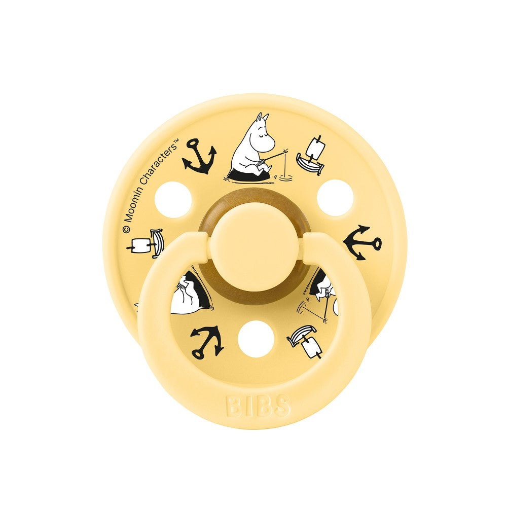 Bibs x Moomin Colour Sailing Friends Pale Butter Kauçuk  Emzik 0-6 Ay Sarı