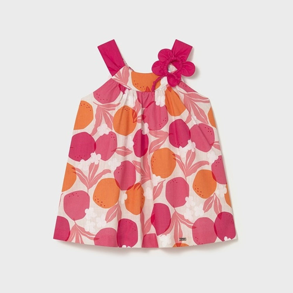 Mayoral Yazlık Kız Bebek Elbise Koyu Pembe