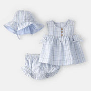 Carter's Kız Bebek Alt Üst Set Mavi