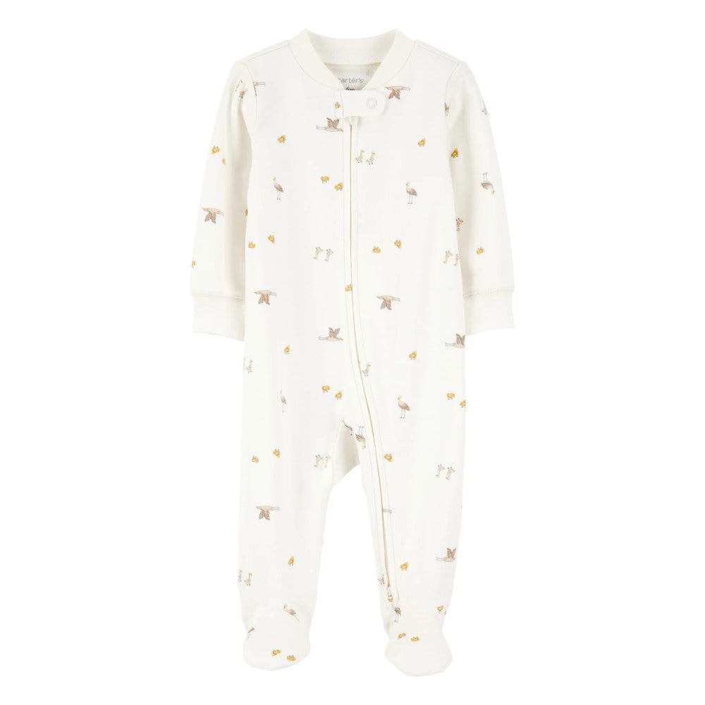 Carters Carter's Bebek Patikli Uyku Tulumu Ekru - Body,Tulum,Zıbın