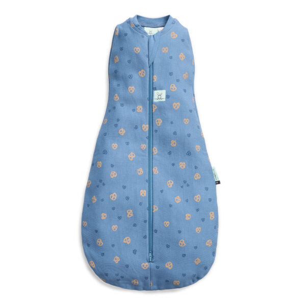 ErgoPouch Organik Pamuklu Kundak 1.0 Tog - Petite Pretzel Mavi