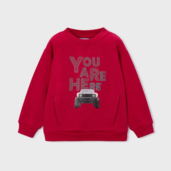 Mayoral Kışlık Erkek Uzun Kol Sweatshirt Kırmızı
