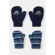 Carter's Erkek Çocuk Desenli 2'li Eldiven Lacivert